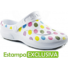 Soft Works Estampado - Branco com Bolinhas Coloridas POÁ Soft Works Estampado - Branco com Bolinhas Coloridas POÁ
