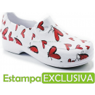 Sapato Profissional Soft Works II Estampado - Estampa Coração Sapato Profissional Soft Works II Estampado - Estampa Coração