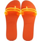Chinelo Havaianas Flat Gum Coleção 2014 - Laranja Neon Chinelo Havaianas Flat Gum Coleção 2014 - Laranja Neon