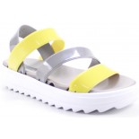 Sandália Cherry by Boa Onda Luna - Dove com Amarelo Sandália Cherry by Boa Onda Luna - Dove com Amarelo